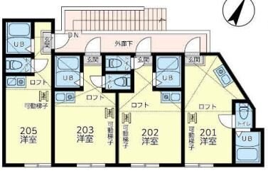 ユナイト新子安トニーベネットの物件間取画像