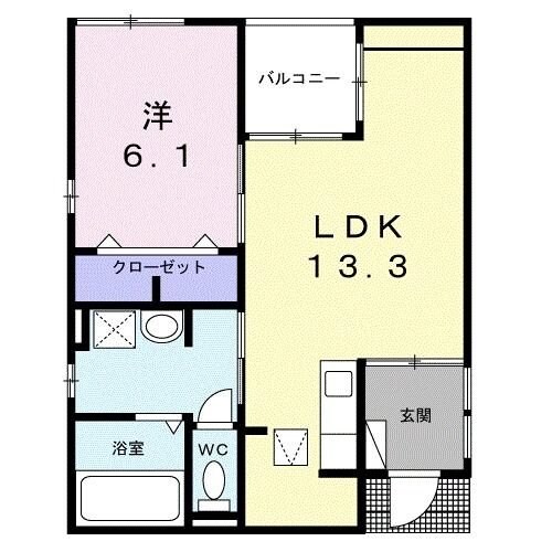 ベルシェール片倉の物件間取画像