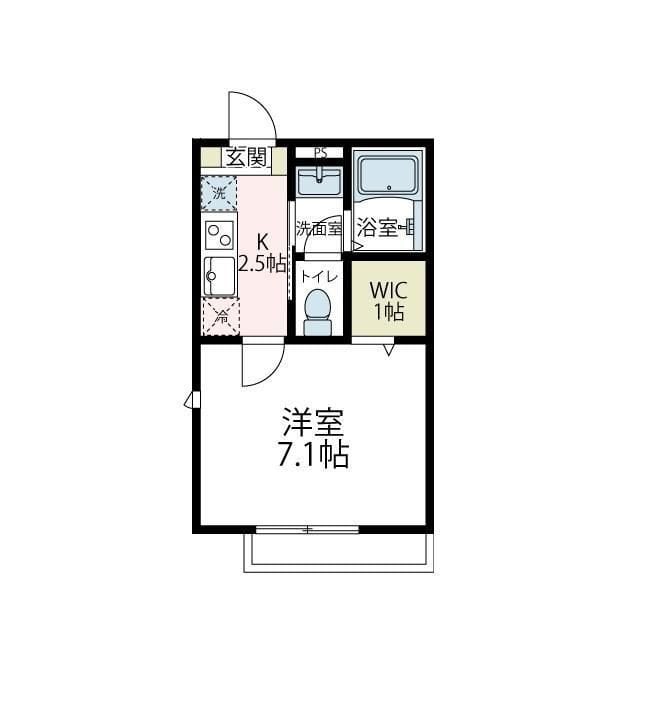 リリックコートの物件間取画像