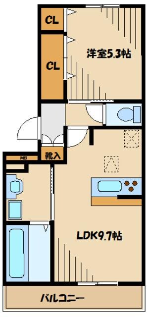 クレストテラスの物件間取画像