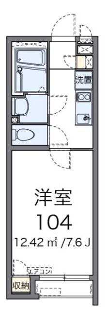 クレイノウィル大和の物件間取画像