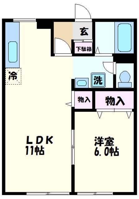 中央公園弐番館の物件間取画像