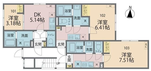 カインドネス厚木Ｎｏｒｔｈの物件間取画像