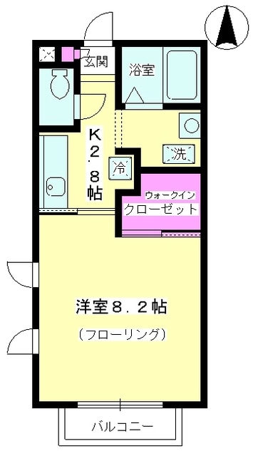 メゾン　ド　フォンティーヌ・Ｂ棟の物件間取画像