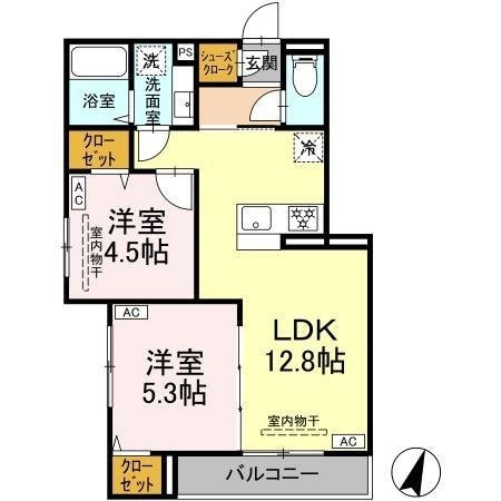 エスペリア相南1丁目の物件間取画像