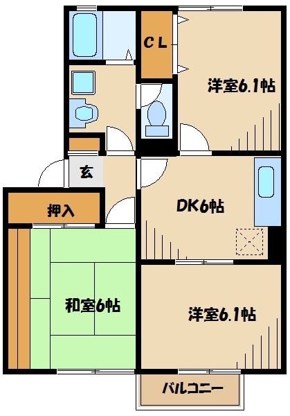 セントラルハウスの物件間取画像