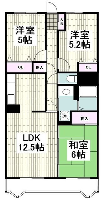 グレージュ長後の物件間取画像