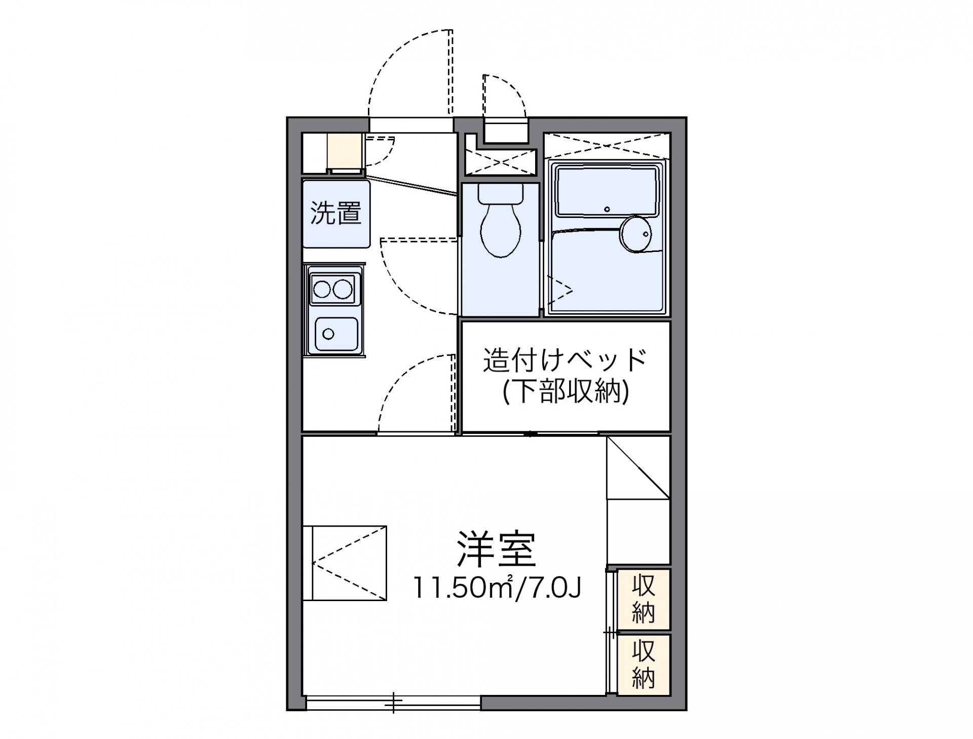 レオパレスガーデンの物件間取画像