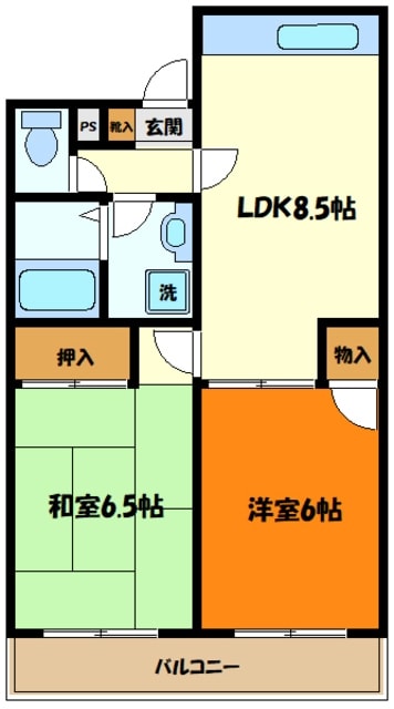 オークレスト相武台の物件間取画像