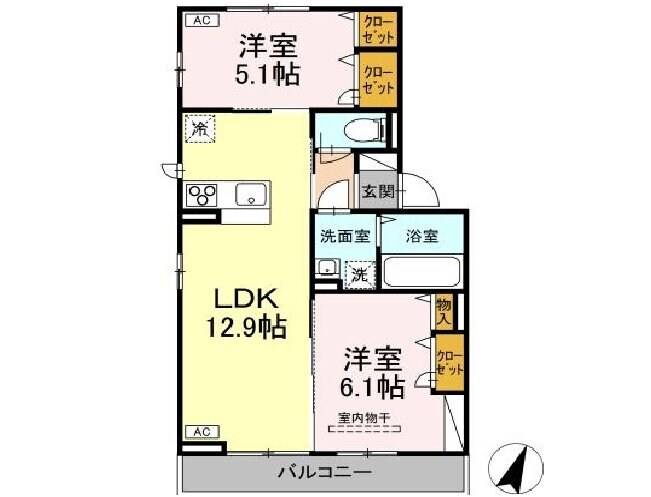 物件間取画像