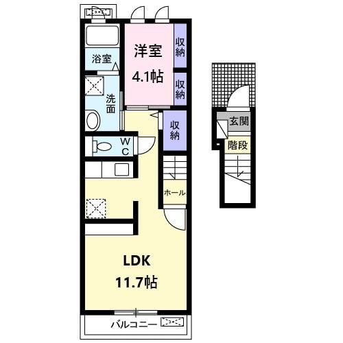 ブランドール　北根の物件間取画像