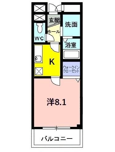 エスト・コリーヌの物件間取画像