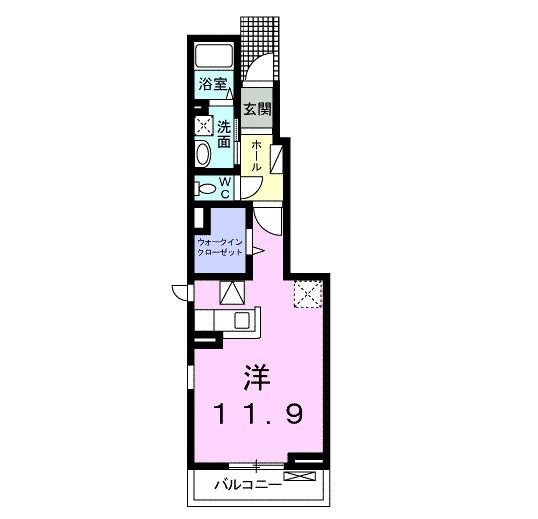 コリーヌ　Ａの物件間取画像