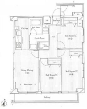 フィットエル仙台一番町の物件間取画像