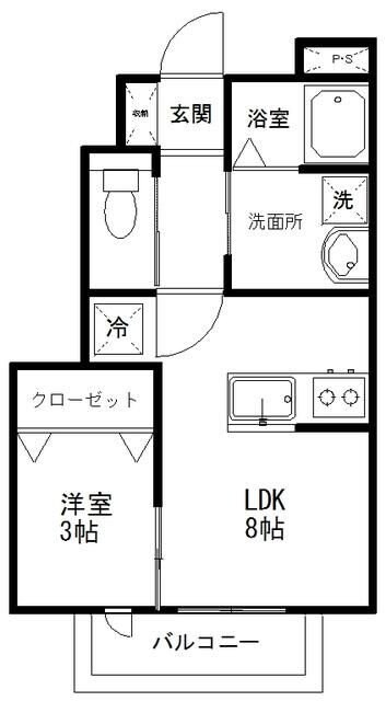 物件間取画像