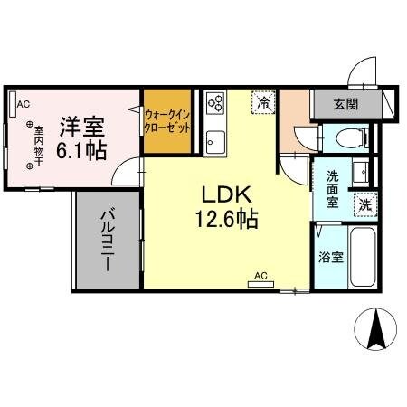レフィシオン泉中央の物件間取画像