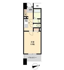 パークフラッツ五橋の物件間取画像