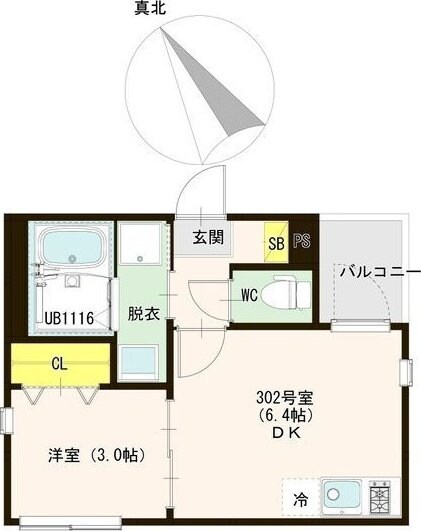 ハーモニーテラス台原IVの物件間取画像