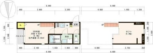 グレーステラス福住(福住町(5)A)の物件間取画像