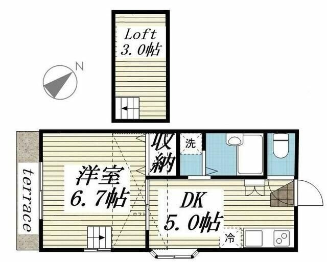 八木山南第１レジデンスの物件間取画像