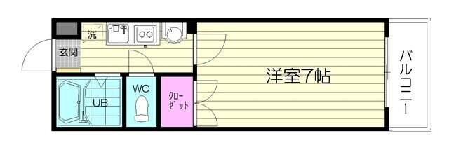 スカイヒルズ台原の物件間取画像