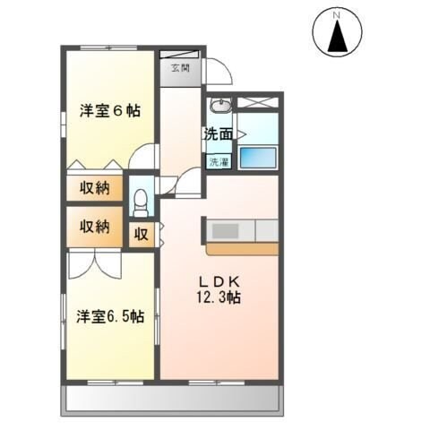 パレス・ビーバレーの物件間取画像
