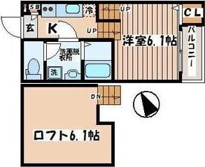 グラード旭ヶ丘の物件間取画像