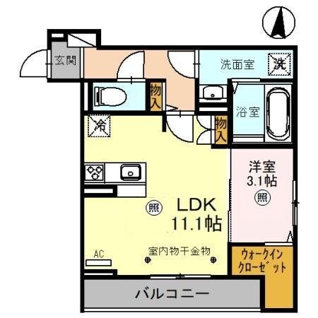 D-ROOM羅漢町の物件間取画像