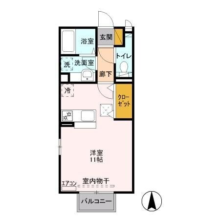 イーストフィールドの物件間取画像