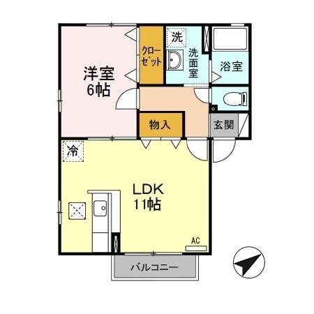 ウィルモア　Ａの物件間取画像