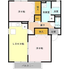 ニューポワール　Ａ/Ｂ/Ｃの物件間取画像