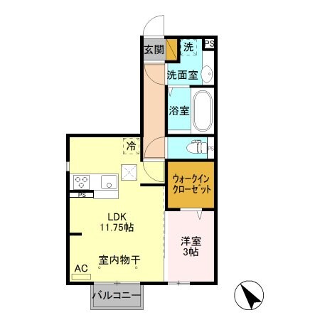 ミラマール　Ｂの物件間取画像