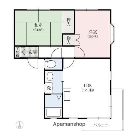 トマトハイツの物件間取画像