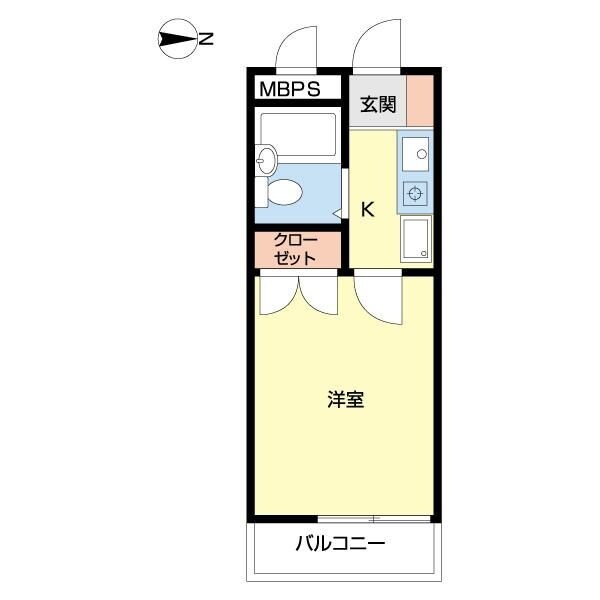 リバティー貝沢の物件間取画像
