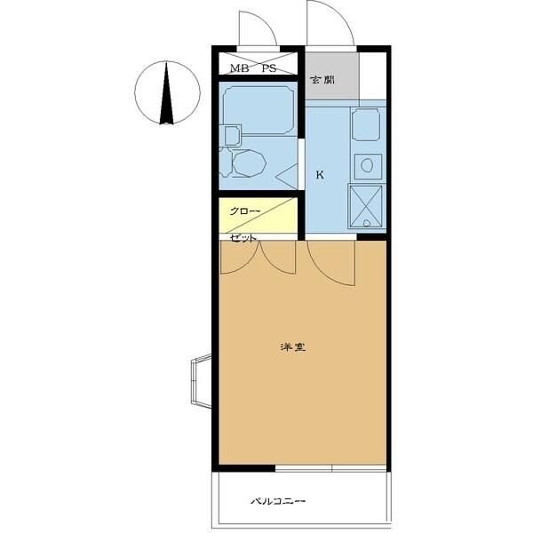 リバティー貝沢の物件間取画像