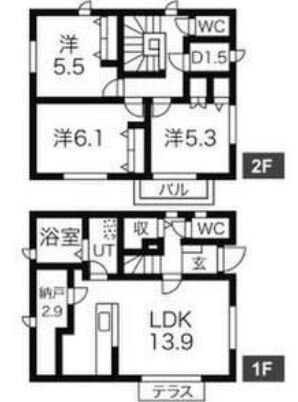 フォレストハウスＣ棟(フォレストハウス)の物件間取画像