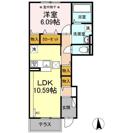 サンライズIIの物件間取画像