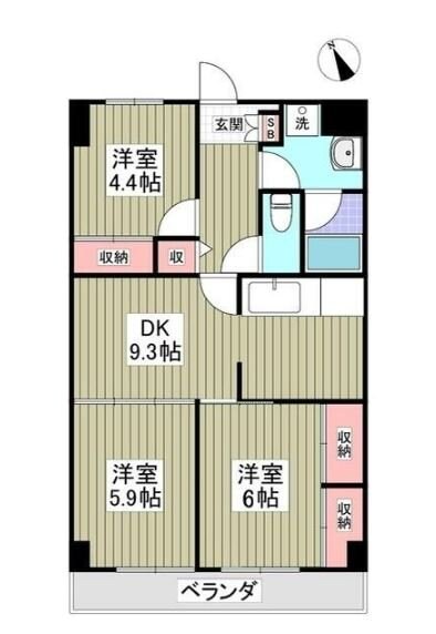 フラット171の物件間取画像