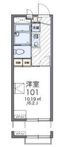 レオパレスすずの物件間取画像