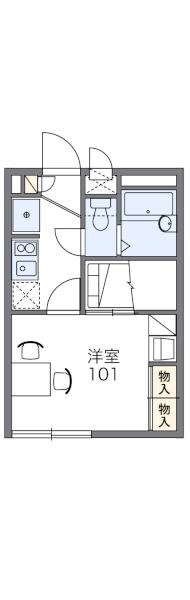 レオパレスプルメリア２１の物件間取画像