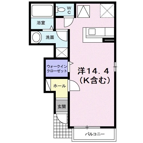 サニーコーポ泉IIの物件間取画像