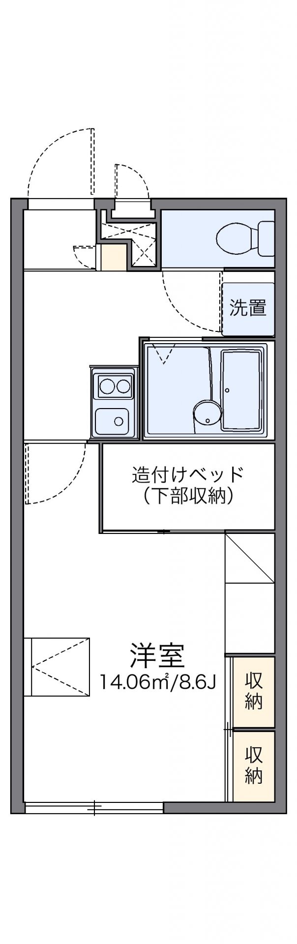 レオパレスアルファの物件間取画像