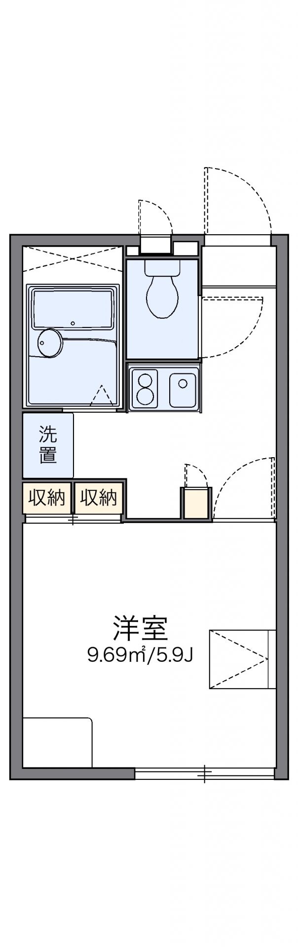 レオパレスエスポワール江東の物件間取画像