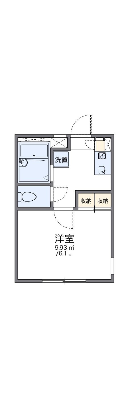 レオパレスパルファンの物件間取画像