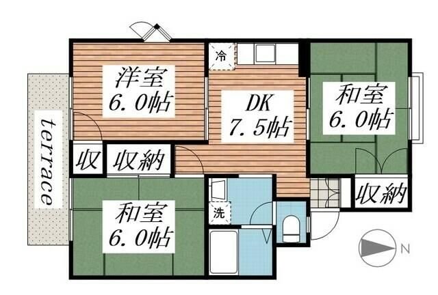 リバーハウス湘南の物件間取画像