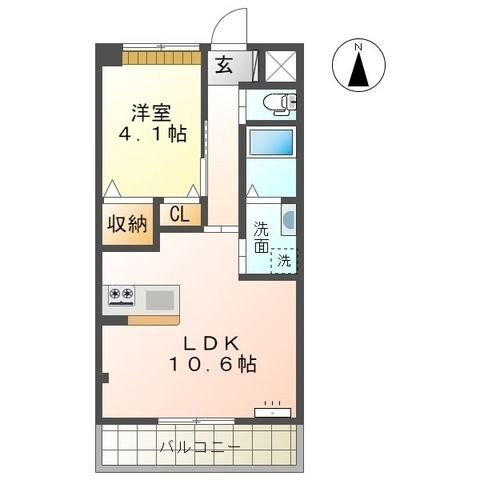 クロッシュの物件間取画像