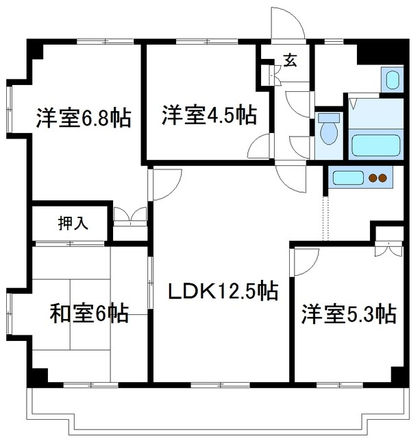 エクセル伊勢原の物件間取画像