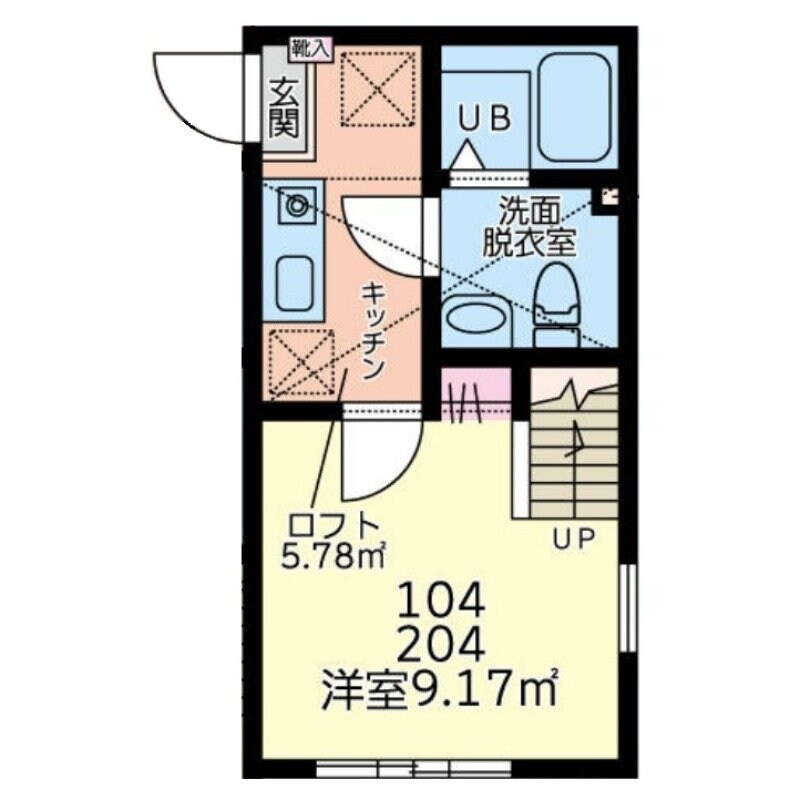 デンプシーヒル本厚木の物件間取画像