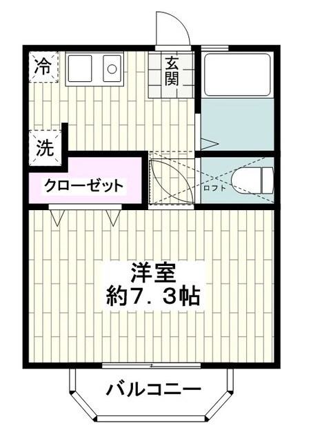 ハイツ茅ヶ崎の物件間取画像