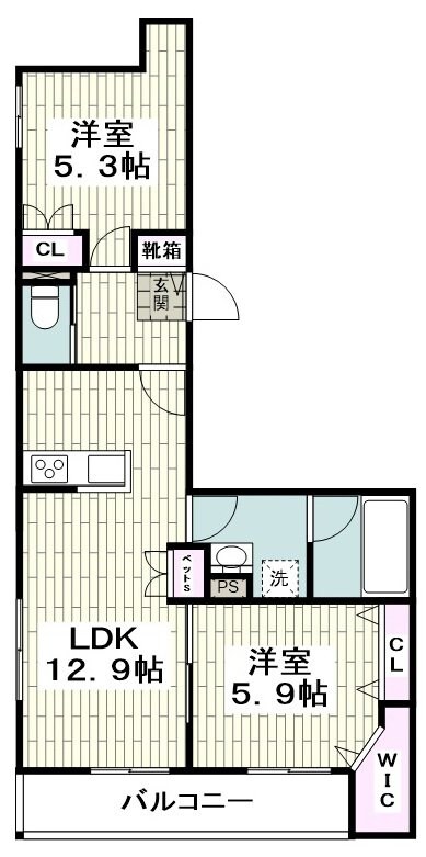 へーベルメゾン　東海岸の物件間取画像